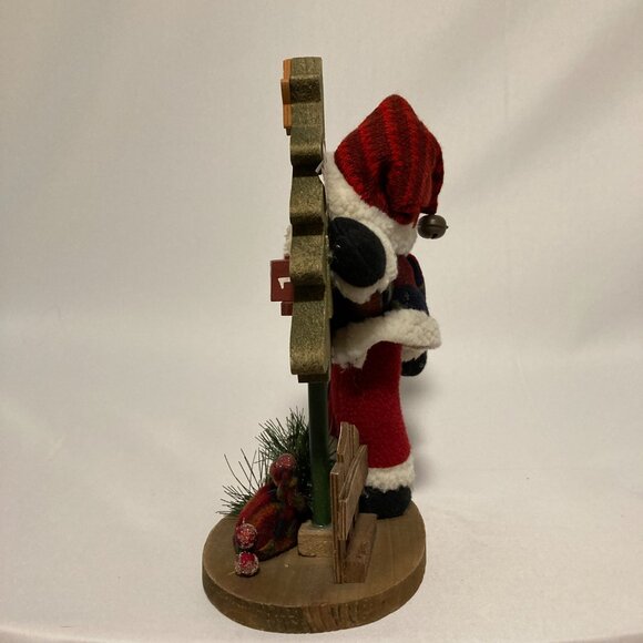Countdown Days 'til Christmas w Santa Plush Wooden Base Tree Numbers Advent - Picture 4 of 8